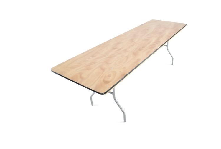 8 foot rectangle long table